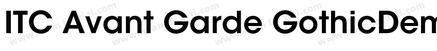 ITC Avant Garde GothicDemi BT字体转换